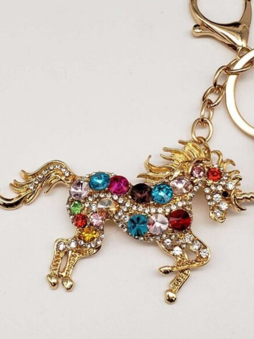 Louis Vuitton Gold Lock & Key 🔑 Authentic LV Unbranded Horse Keychain Charm - Picture 6 of 7